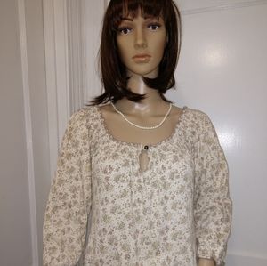 Lucky Brand floral blouse NWT